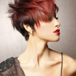 Brunette Red Cut and Color