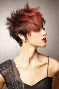 Brunette Red Cut and Color
