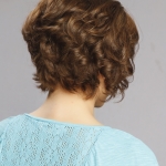 Brown Hair Curly Short Styled
