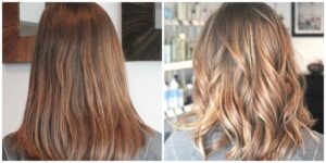 Balayage Before and After